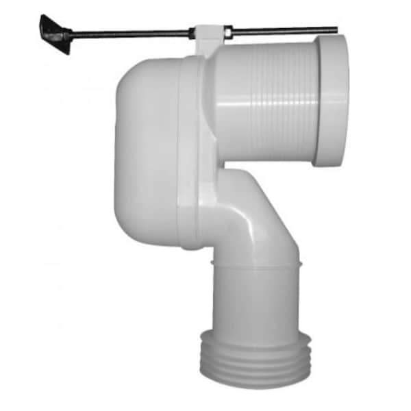 Vario Connecting Bend Outlet Vertical White